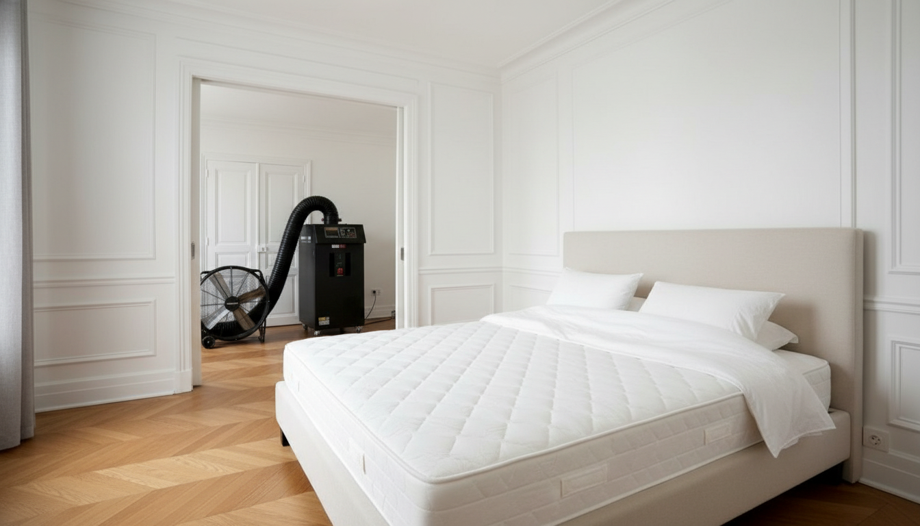 Après traitement thermique punaises de lit à Asnières-sur-Seine — Le Congélo Thermique