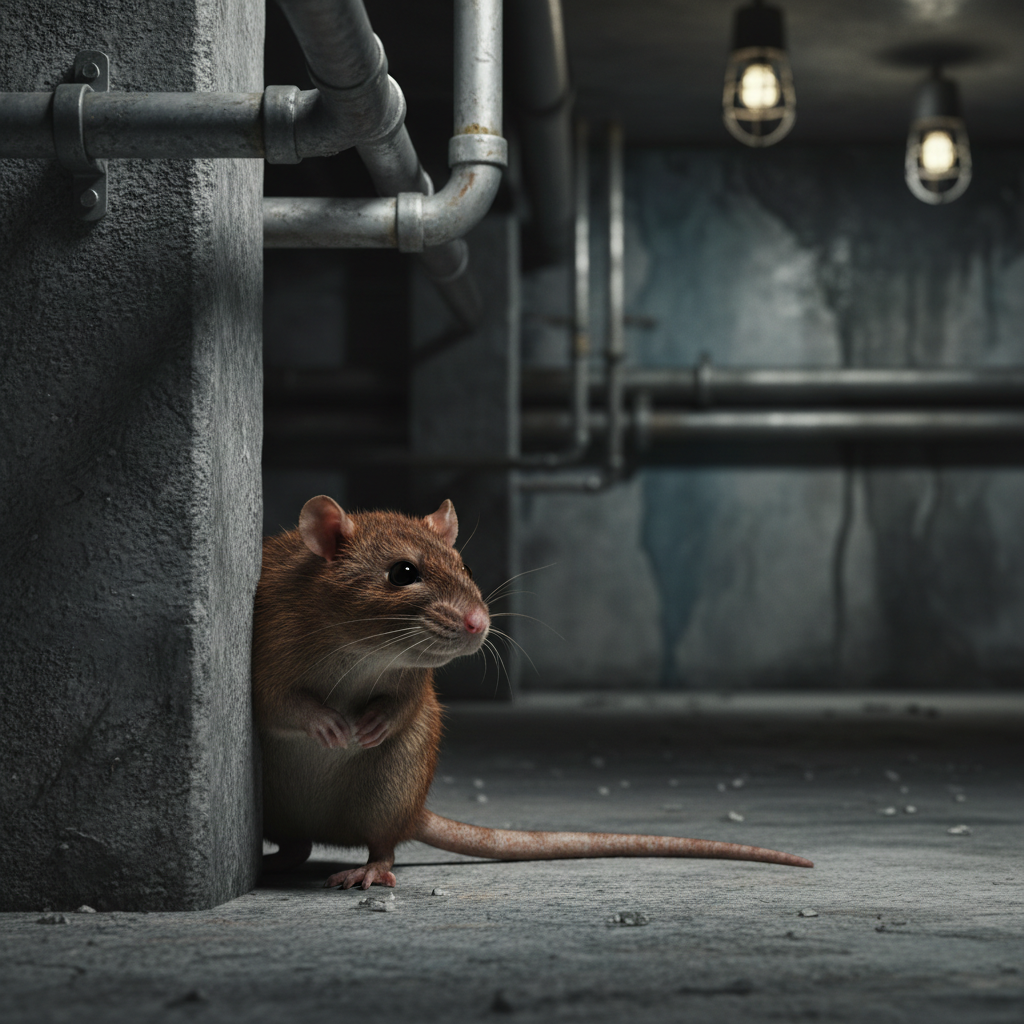 Rat brun (Rattus norvegicus) deratisation professionnelle