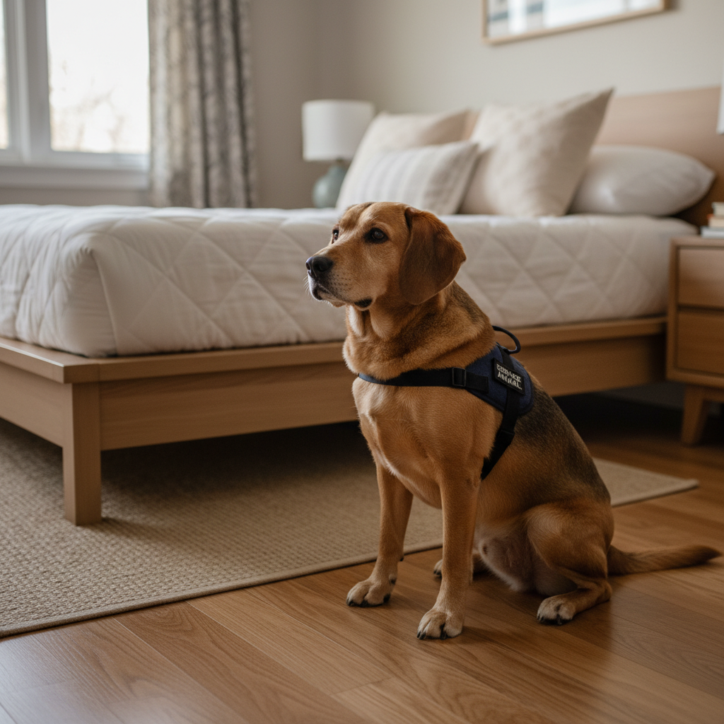 Chien renifleur et technicien — détection canine punaises de lit en Haute-Marne