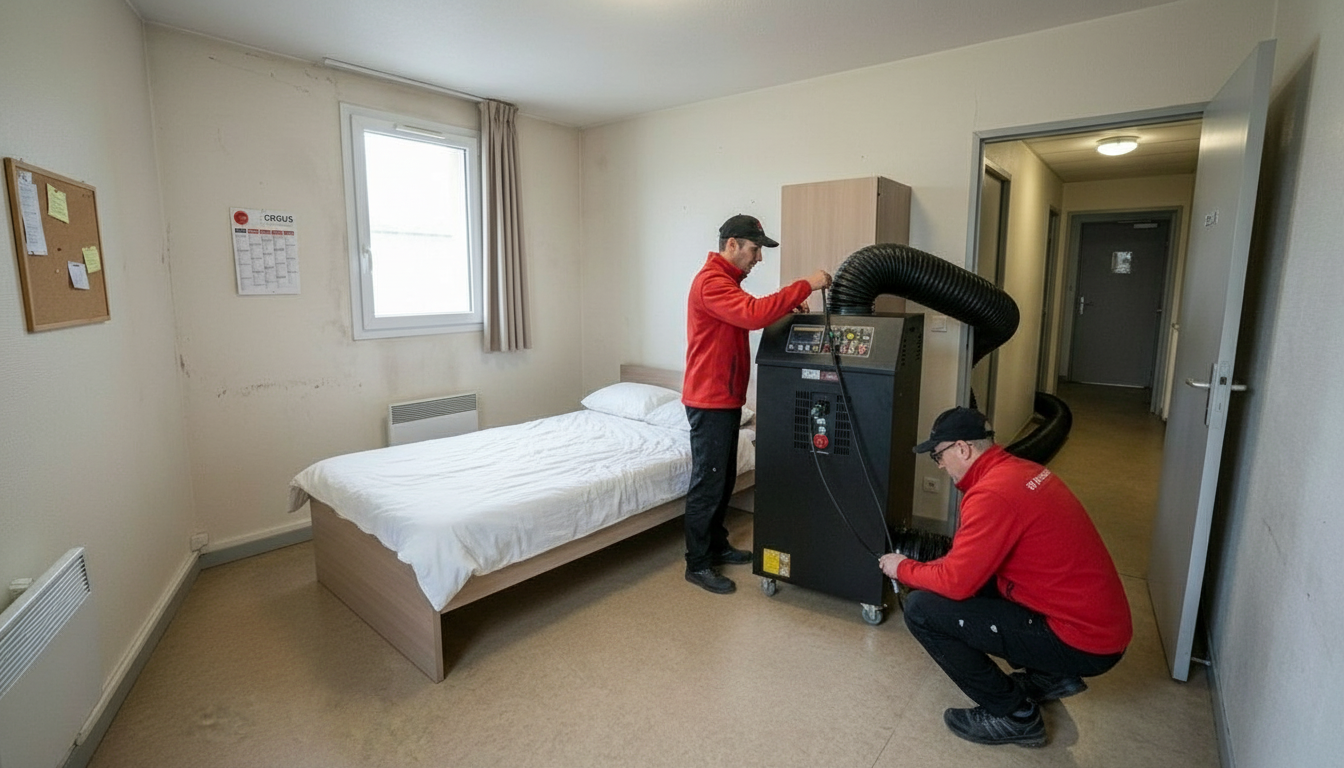 Intervention de traitement thermique punaises de lit à Metz
