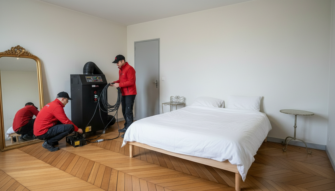 Traitement thermique punaises de lit à Paris 18e (Montmartre) (75) — Le Congélo Thermique