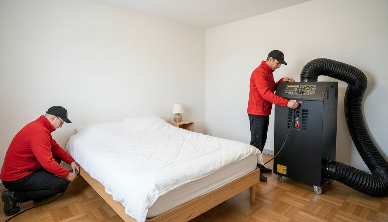 Traitement thermique punaises de lit à Saint-Nazaire (44) — Le Congélo Thermique